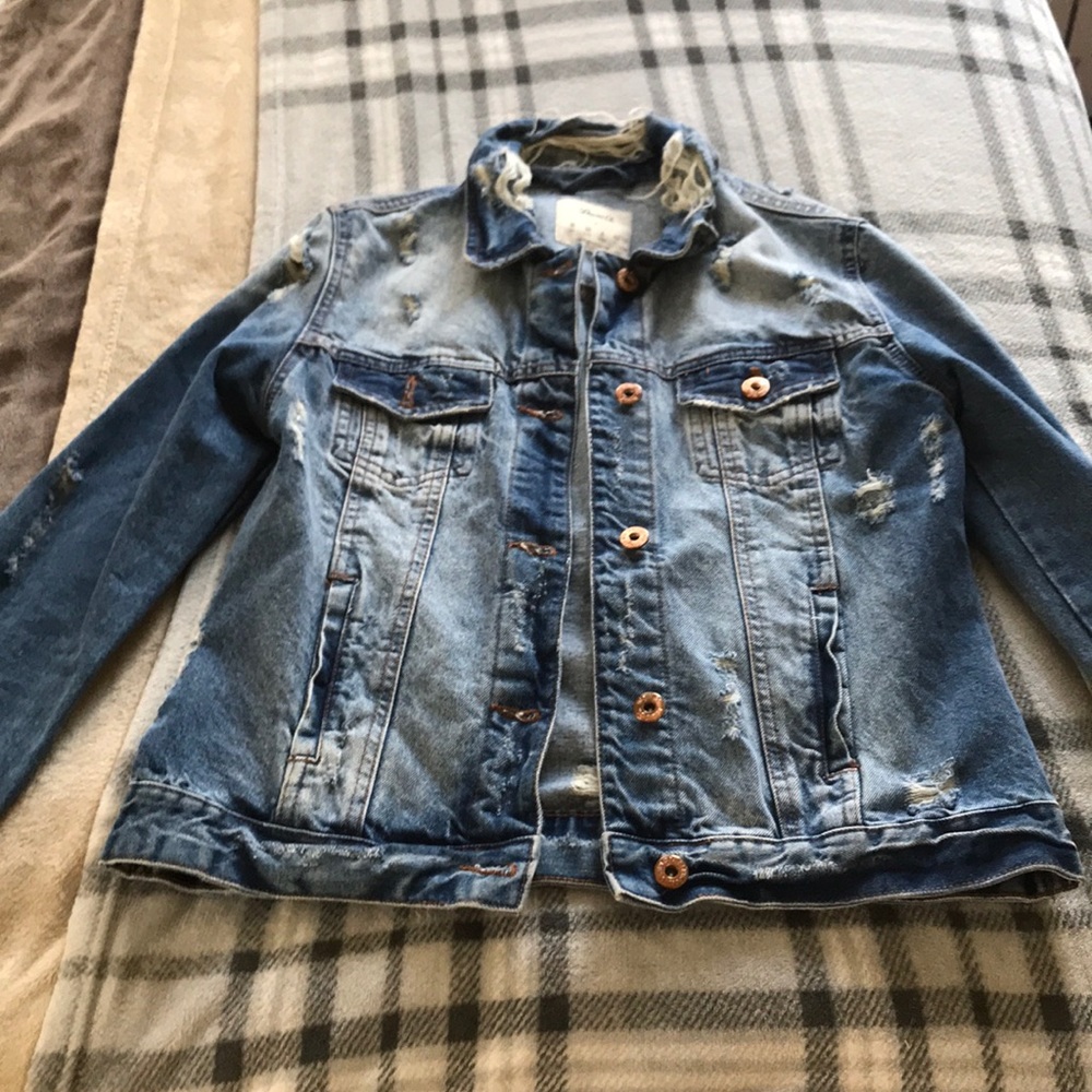 Distressed Jean Jacket